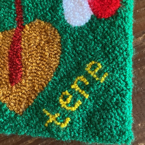 Wall hanging, TERE Guajiro Artesania tapestry, colorful bird - Picture 5 of 6